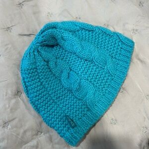 Bula Blue Cable Knit Fleece Lined Winter Hat One Size new without tags